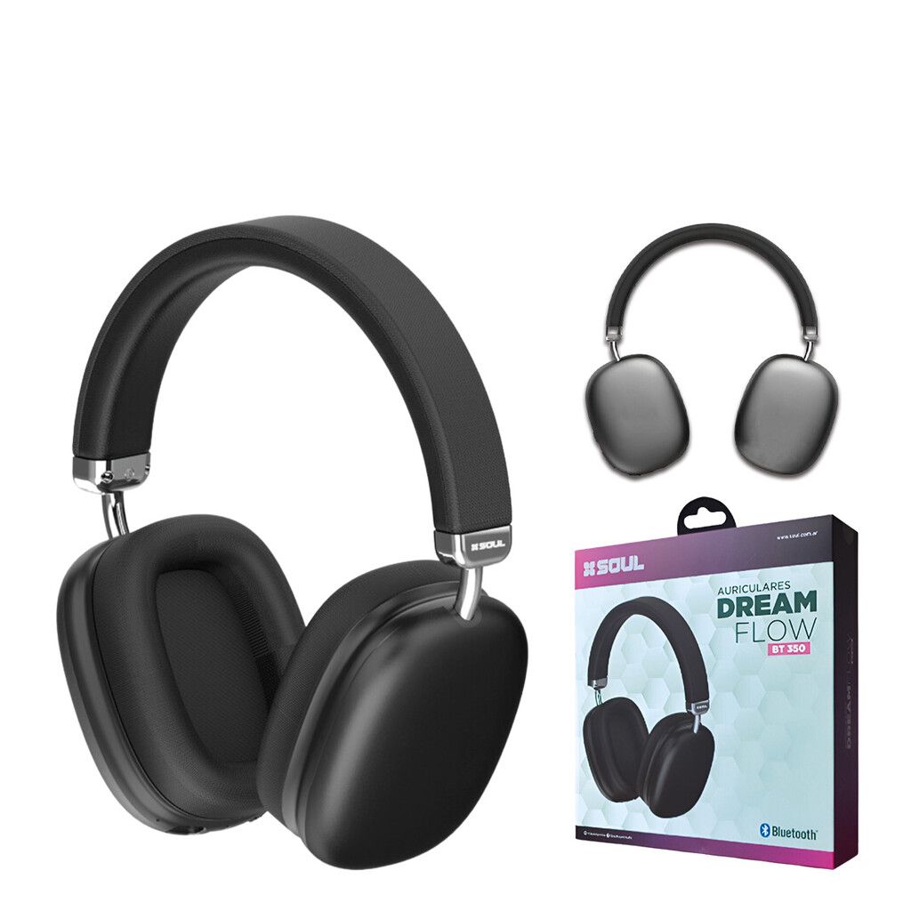 Auricular Bluetooth Vincha Dream Flow Bt350 Marca Soul Negro --
