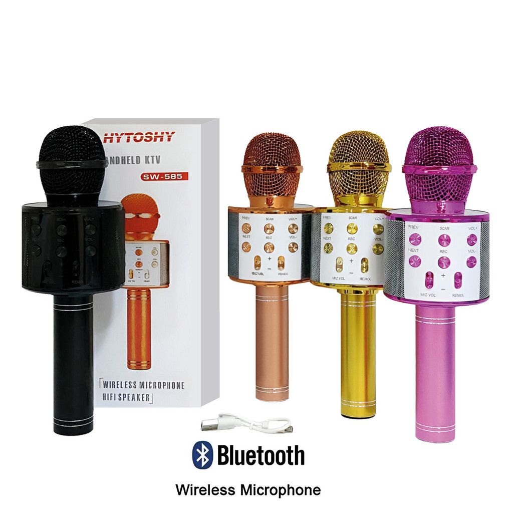 Microfono Karaoke Bluetooth Con Parlante y Efectos SW585