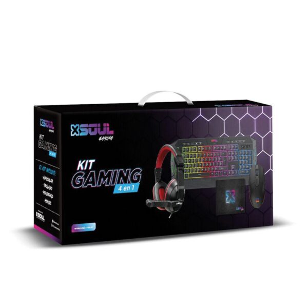 Kit Teclado Gamer Mouse + Vincha + Pad Marca Soul -- PROMO