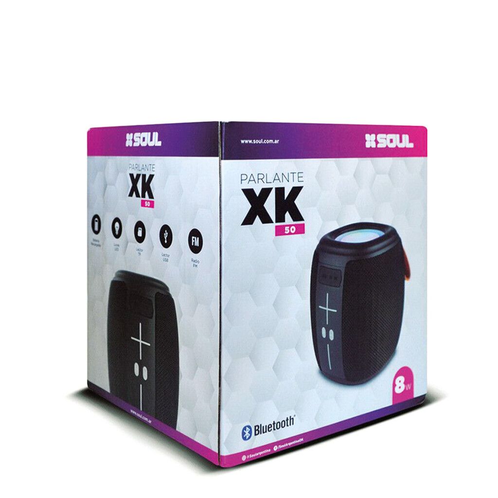 Parlante XK50 Soul - Gris / Negro / Azul