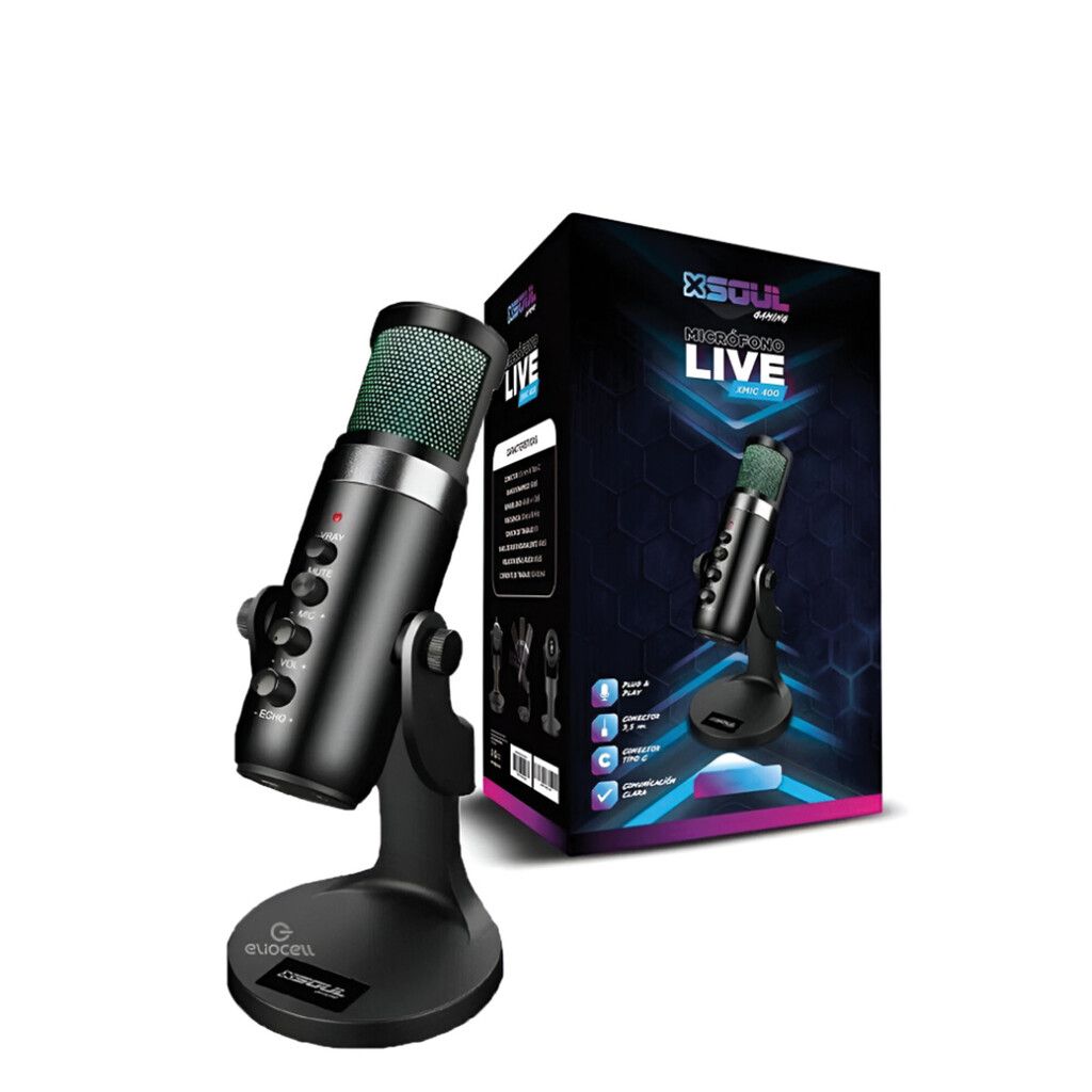 Microfono Condenser LIVE RGB - XMIC400 SOUL --