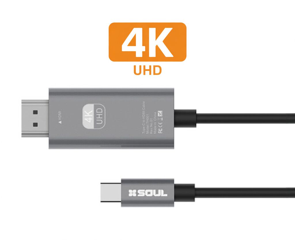 Adaptador Video USB-C a HDTV 4K SOUL