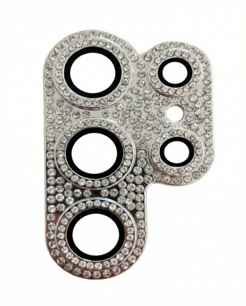 Protector Camara Diamante Completo Samsung S24 Ultra Plata