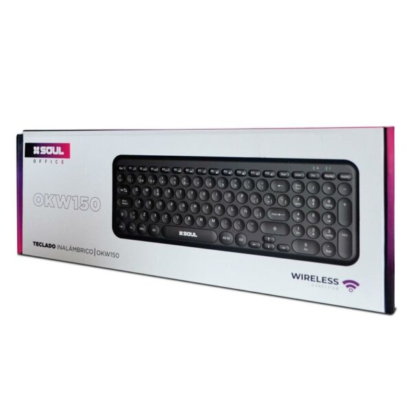 Teclado Inalambrico SOUL Office W150 Blanco