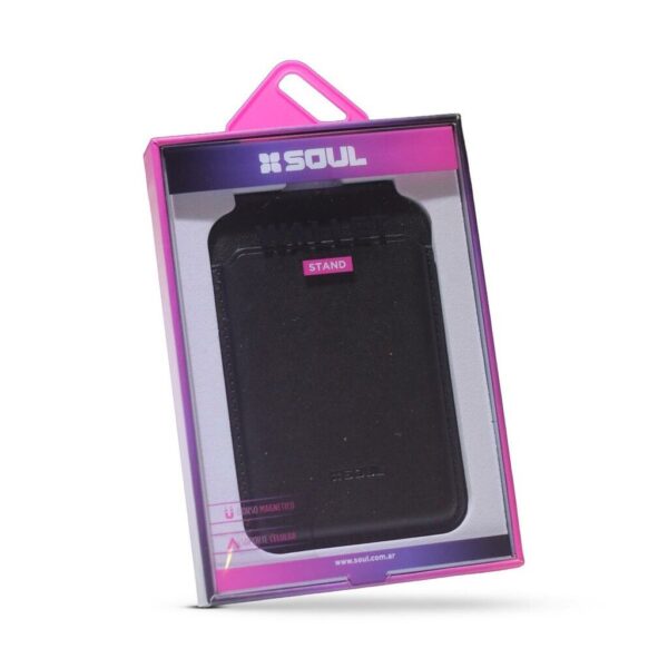 Billetera - Wallet Magnetico C/ Soporte Negro