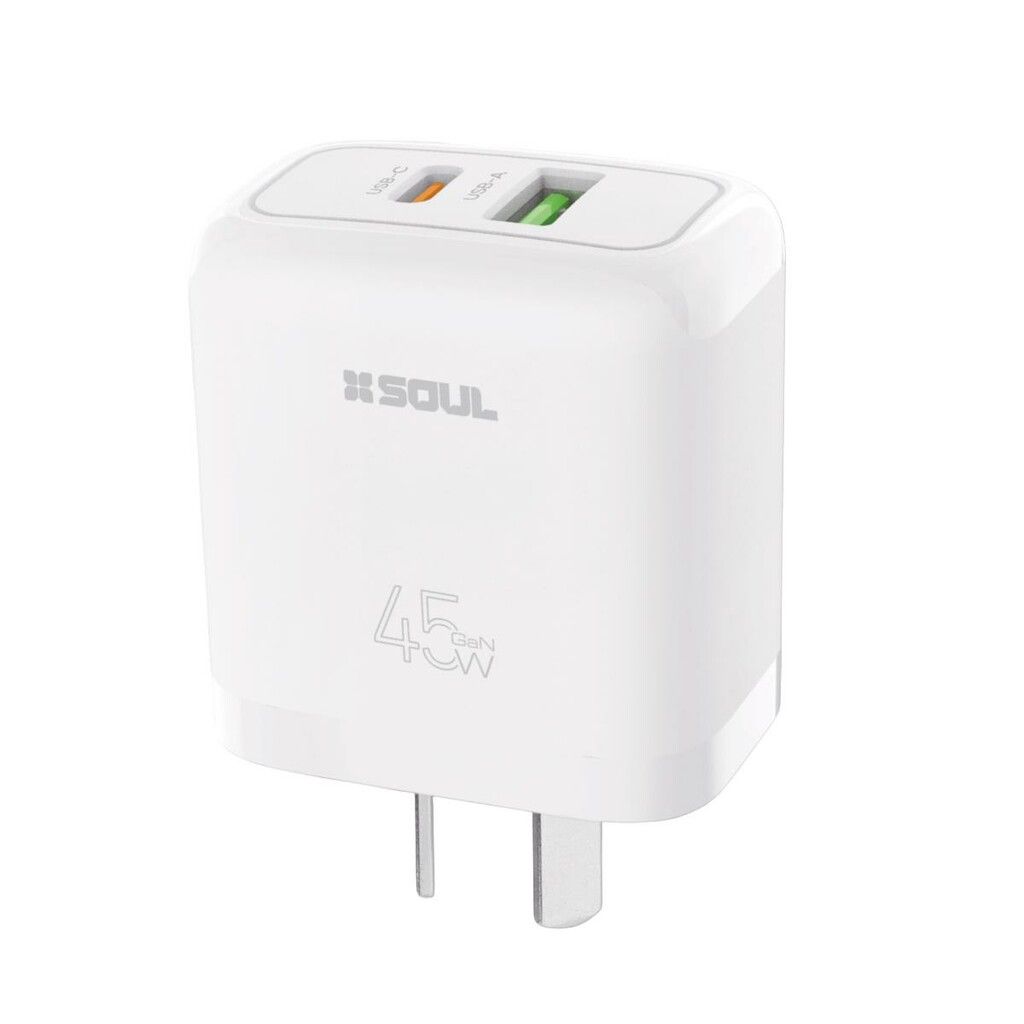 Cargador Viajero FC USB+PD 45W c/cable Type-C a Type-C --