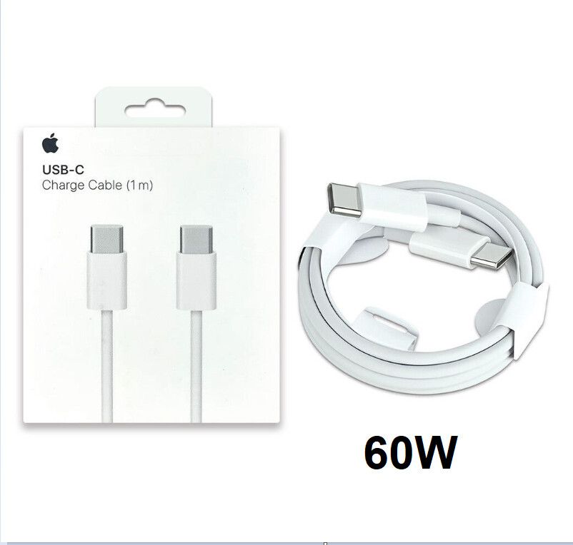 Cable iPhone Tipo ''C'' a Tipo ''C''  60W Rep Original Box