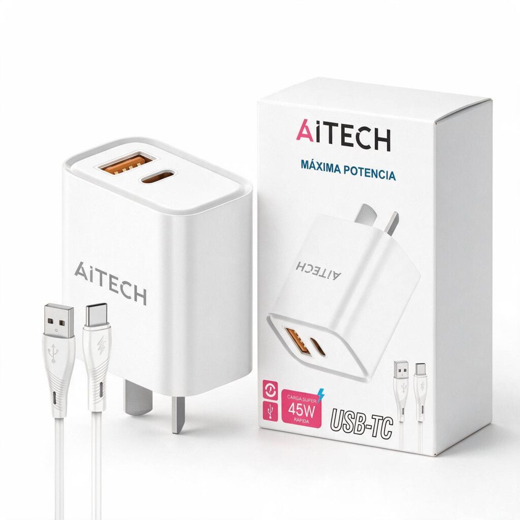 Cargador Viajero FC USB+PD 45W c/cable TC