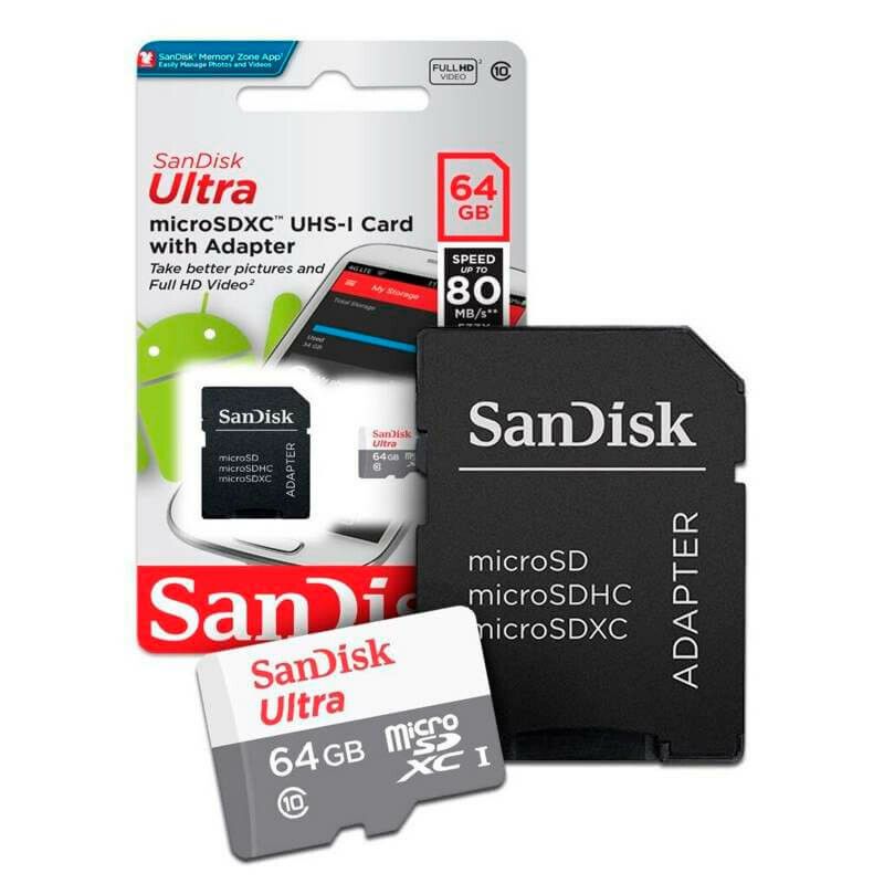 Memoria Micro Sd Sandisk 64Gb C10