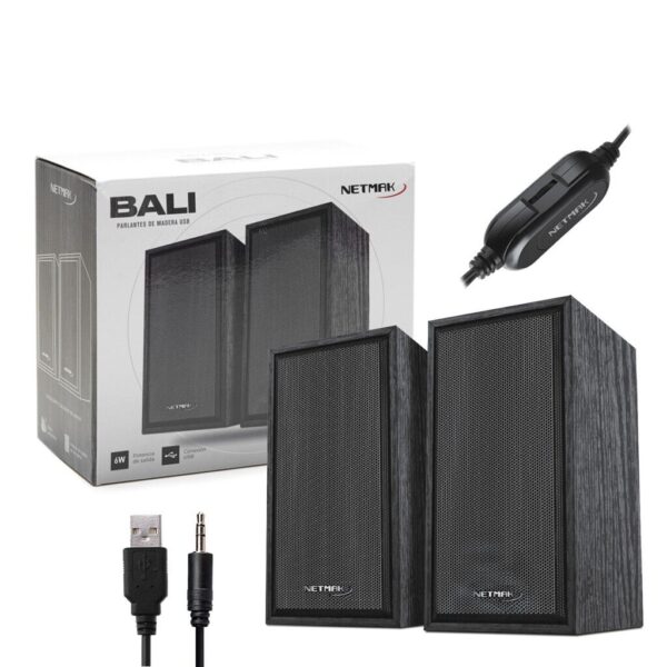 Parlante Madera Black Style USB PC/Note - Tamaño 14,5 x 7,5 x 9,5 cm Parlante Madera Black Style USB PC/Note - Tamaño 14,5 x 7,5 x 9,5 cm