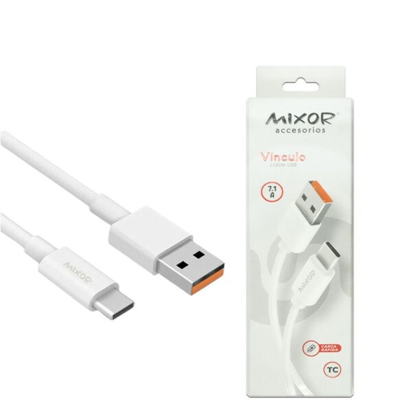 Cable Carga y Datos Tipo C 7.1A IN BOX Mod.Vinculo Mixor