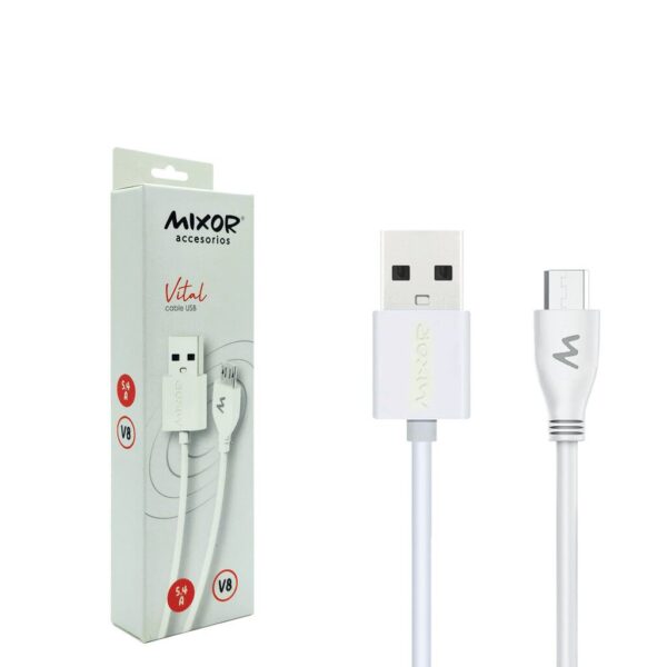 Cable Carga y Datos micro USB 5.4A IN BOX Mod. Vital Mixor
