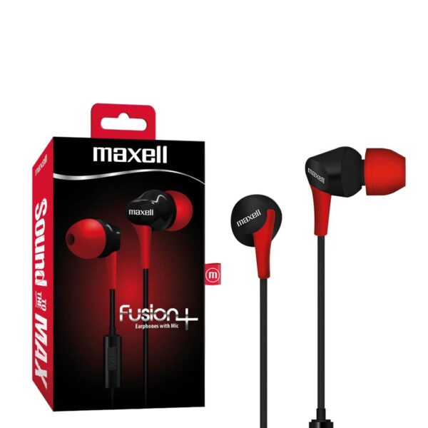 Manos Libres STEREO MAXELL FUSION+ FURY ROJO