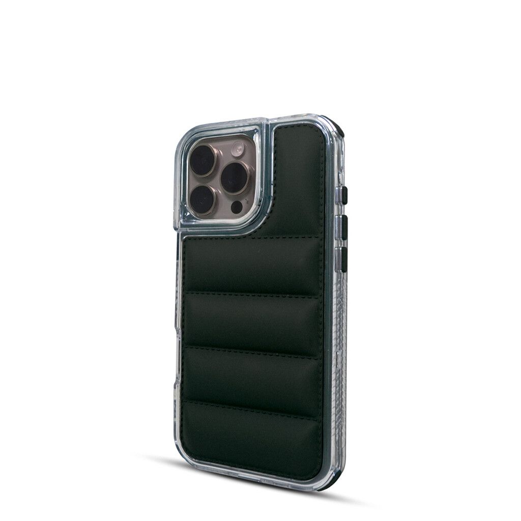 Puffer Case Acolchonada Borde Cristal iPhone 16 Pro Max SOUL