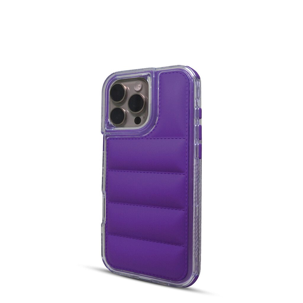 Puffer Case Acolchonada Borde Cristal iPhone 16 SOUL