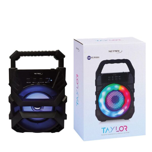 Parlante Portable con luces Led 18CM
