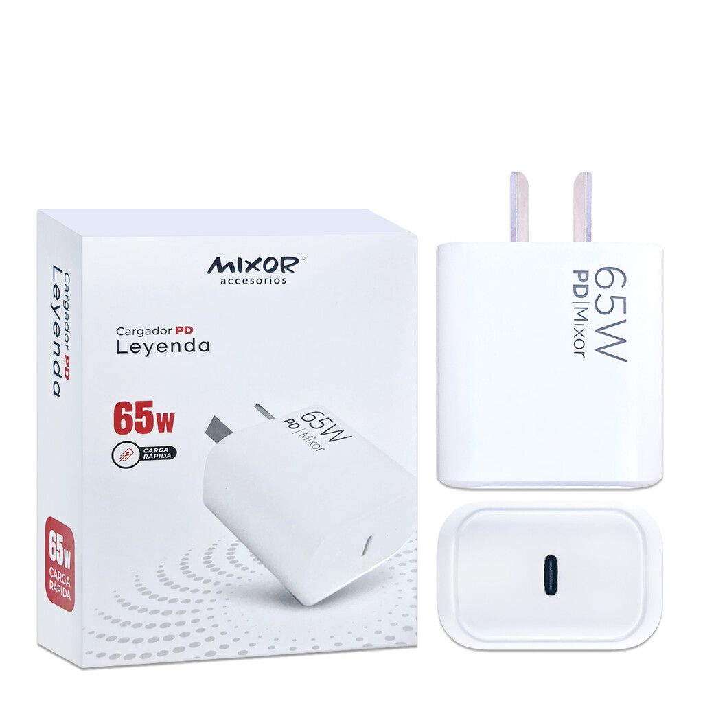 Cargador Turbo 65w PD - LEYENDA - MIXOR