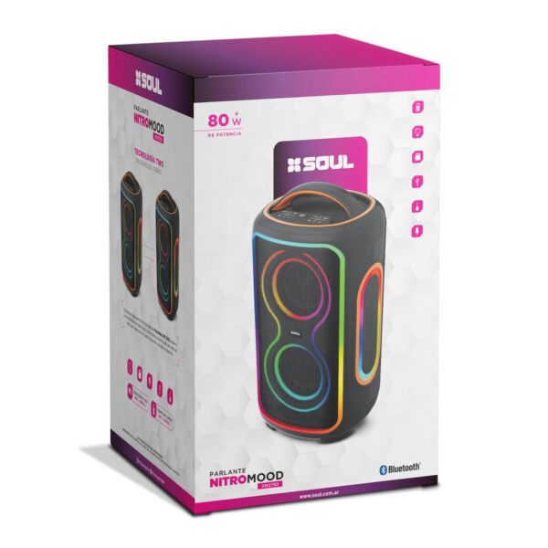 Parlante Soul - NITRO MOOD- XM2750 - 80W 8''X2 Luz Led / Btt / Usb / Msd / Radio Parlante Soul - NITRO MOOD- XM2750 - 80W 8''X2 Luz Led / Btt / Usb / Msd / Radio --