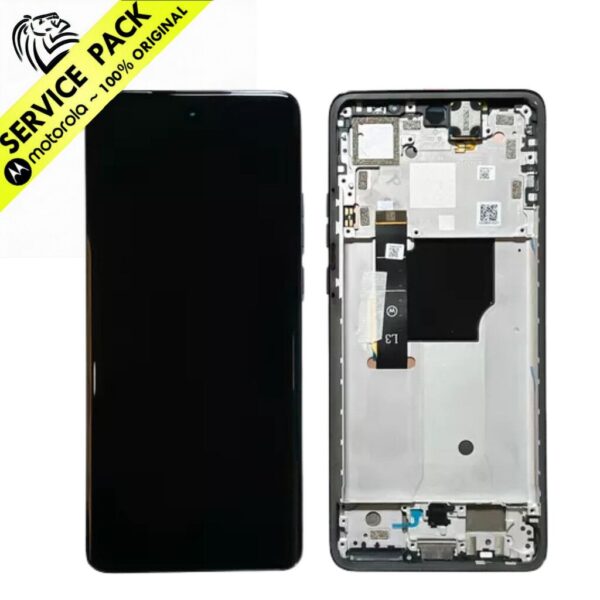 SERVICE PACK MODULO MOTO EDGE 40 NEO C/ MARCO (100% ORIGINAL) XT2307 NEGRO