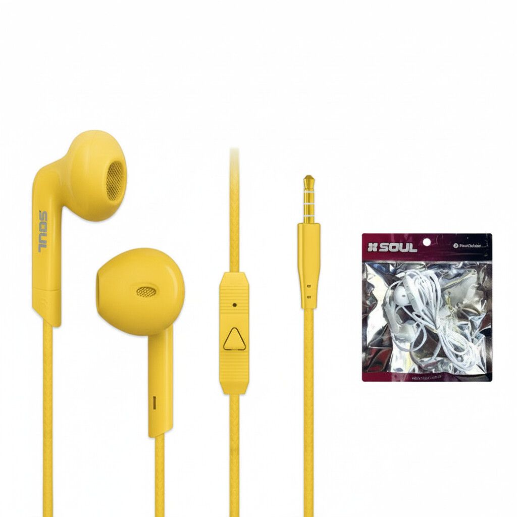 Manos libres stereo S59 3.5 mm Classic Amarillo