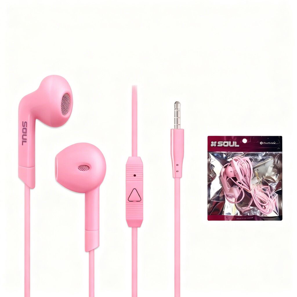 Manos Libres Stereo S59 3.5mm Classic c/corte rosa
