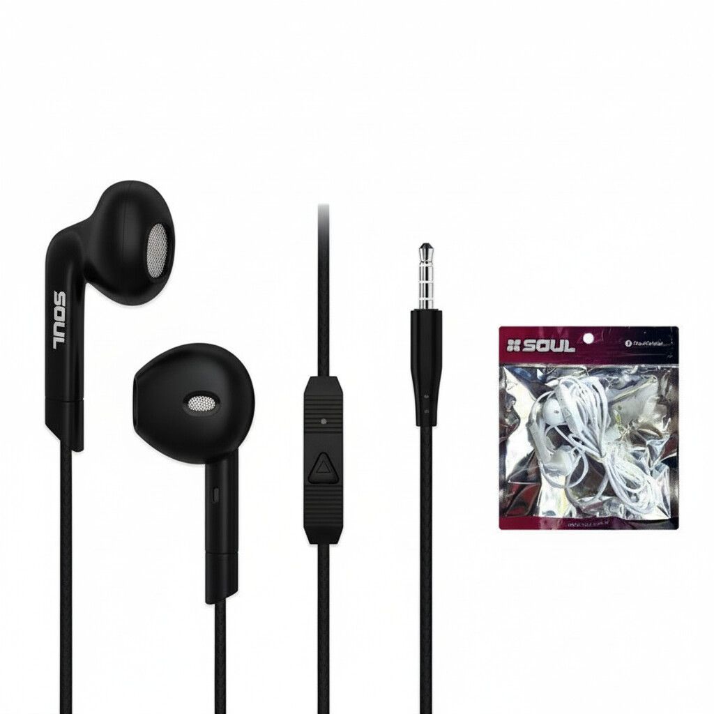 Manos Libres Stereo S59 3.5mm Classic c/corte negro