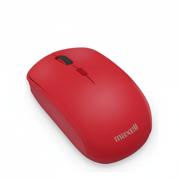 Mouse Inalambrico Diseño Curvo - MAXELL - MOWL100 - 1200 DPI ROJO