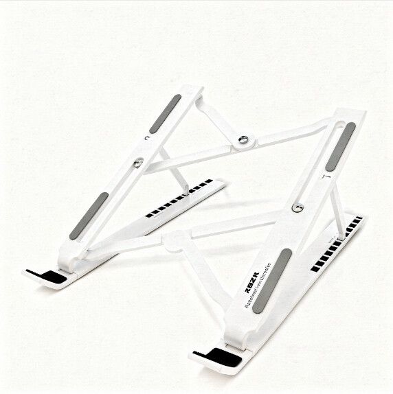 Base Soporte Para Notebook Plegable ZB11 Blanca