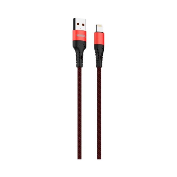 Cable USB Mallado Lightning Soul Rojo