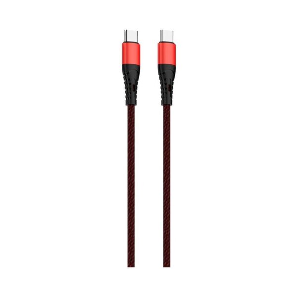 Cable USB Mallado Type-C a Type-C Soul Rojo