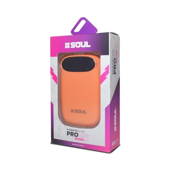 Power Bank Pro 100 C/ Display 10000Mah 22,5w QC Naranja