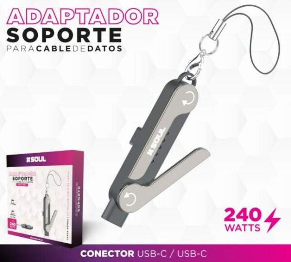 Adaptador C/Soporte Type-C Universal s/Cable SOUL