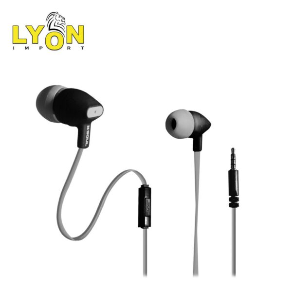 Manos Libres Silicona Cable Flat Soul C/ Gomitas var. tamaños