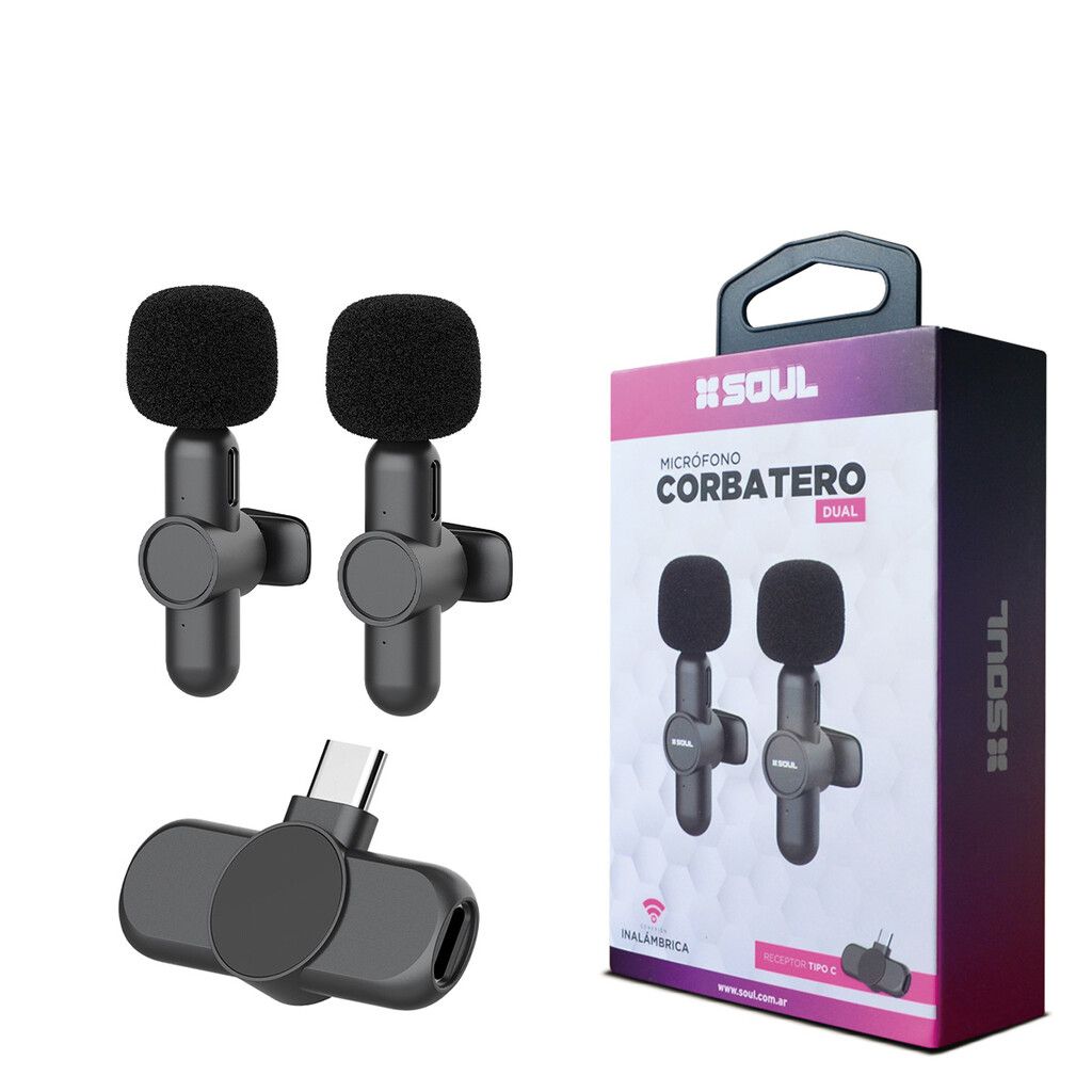 Microfono Corbatero Inalambrico X2 Mic  Tipo ''C'' SOUL