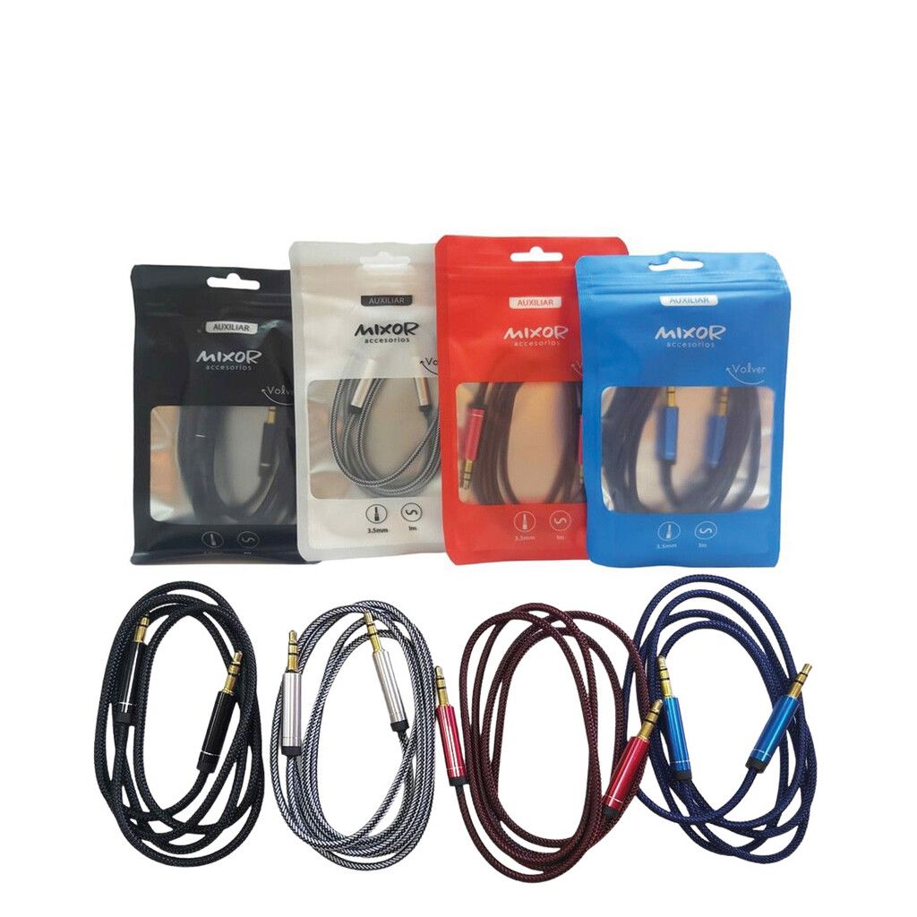 Cable Auxiliar 3.5 Tela Ficha SLIM ( P/ Auri Desmontables )