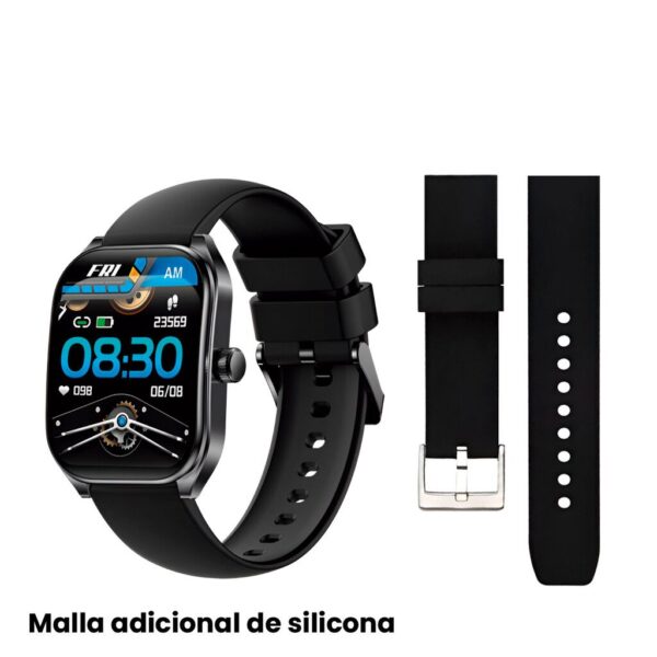 SmartWatch Bluetooth 5.3 Touch Curvo Metalico - NETMAK