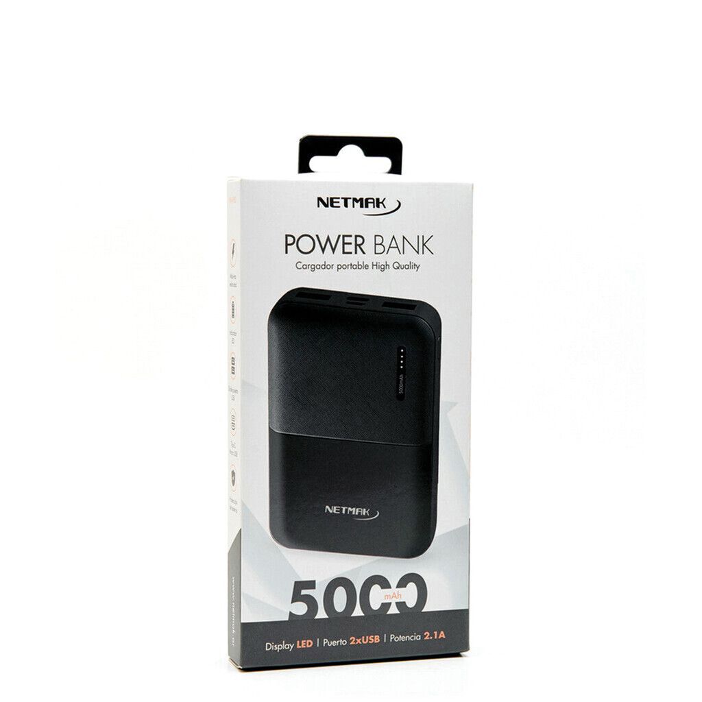 Power Bank 5000 Tipo-C / Micro Marca Netmak