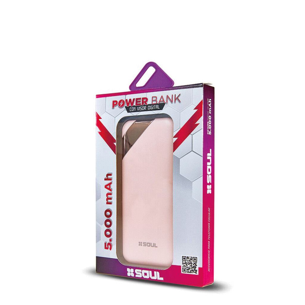 Power Bank Visor LED 5000Ma Marca Soul