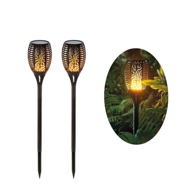 Antorcha Solar Efecto llama 96 LED