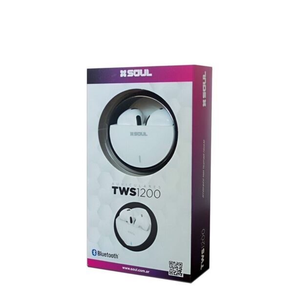 Auricular Bluetooth Sonido HD 5.2 TWS1200 Con Base Giratoria