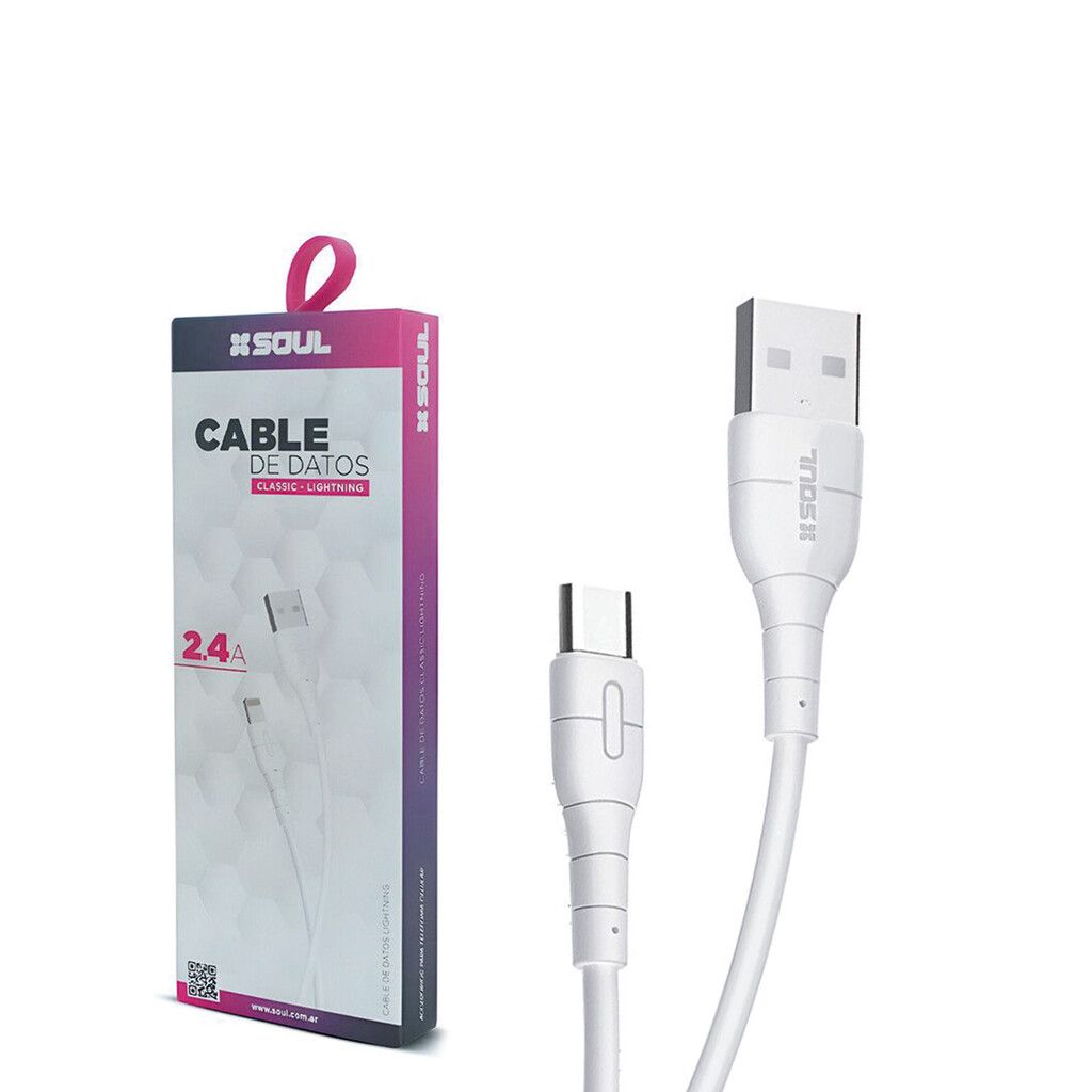 Cable Classic Tipo C 2.4A Marca SOUL