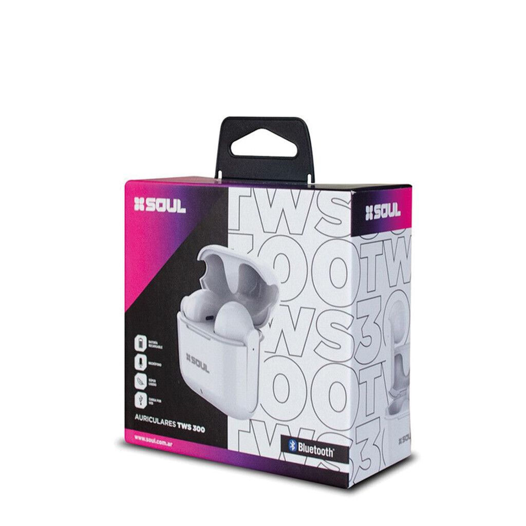 Auricular Bluetooth 5.2 TWS300 Con Base 10Hs