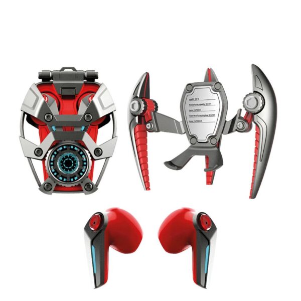 Earbuds EXOTICO Bluetooth CD3 // Estuche Articulado Metal Bat. Ext. 7hs!! Marca LYONiTECH