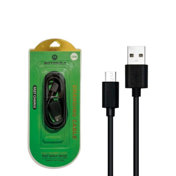 Cable Micro USB Fast Charge 25W Motorola Rep. Original