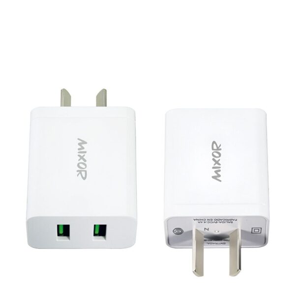 Cargador Rapido 4.4A Micro 2USB + Cable MIXOR