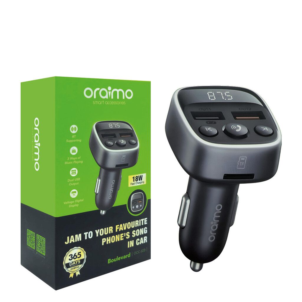 Transmisor Fm Con Bluetooth, Cargador Turbo 18W 2USB