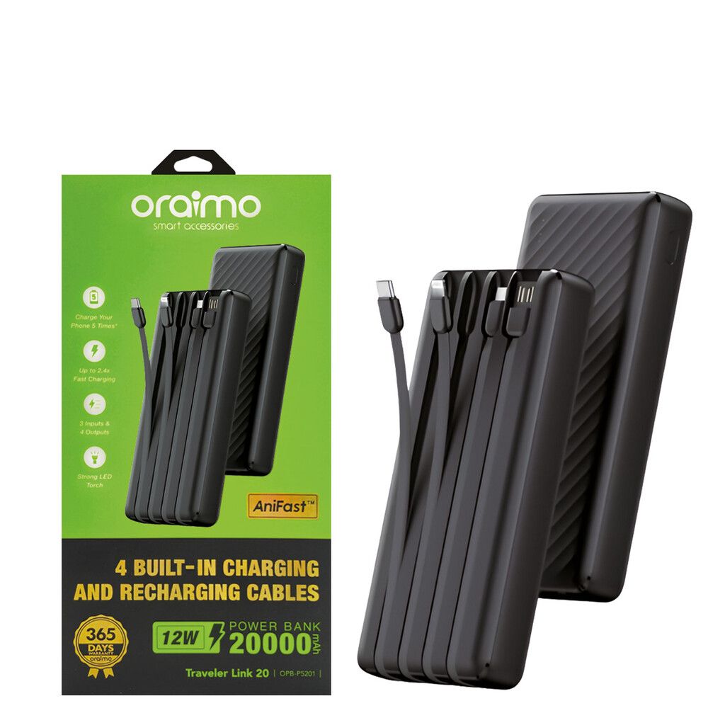 Power Bank Multi Punta con capacidad de 20000mAh (74Wh)