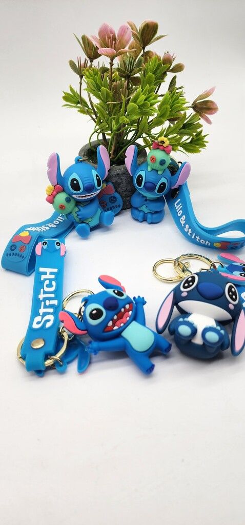 Llavero 3D Animado Importado Goma - Tendencia - Stich - My Melody - Capibara - Labubu