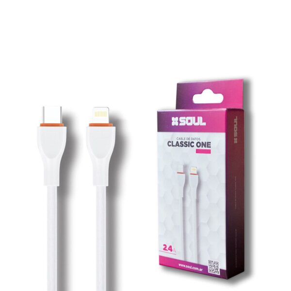 Cable Classic ONE USB-C a Ligthning Marca SOUL