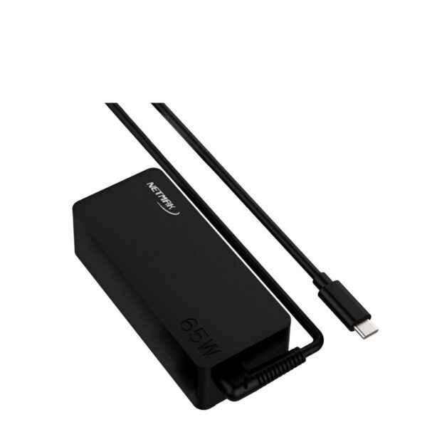 Mini Cargador de Notebook 65W USB-C - Compatible con Lenovo, iPhone, Samsung Galaxy, MacBook Air, etc.